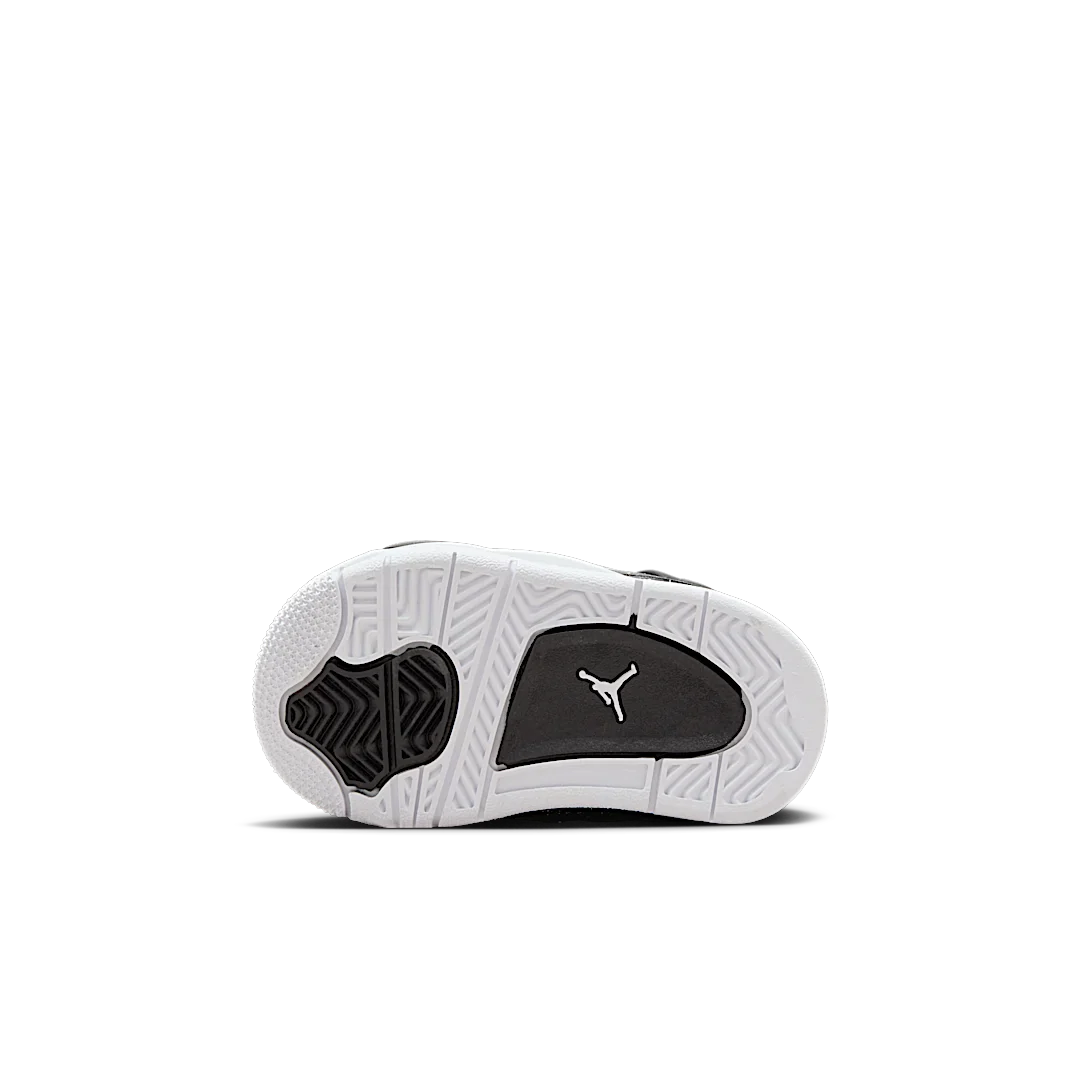 Air Jordan 4 Retro Fear (2024) (TD), Black/White/Anthracite/Black/Pure Platinum (FV4538-002)