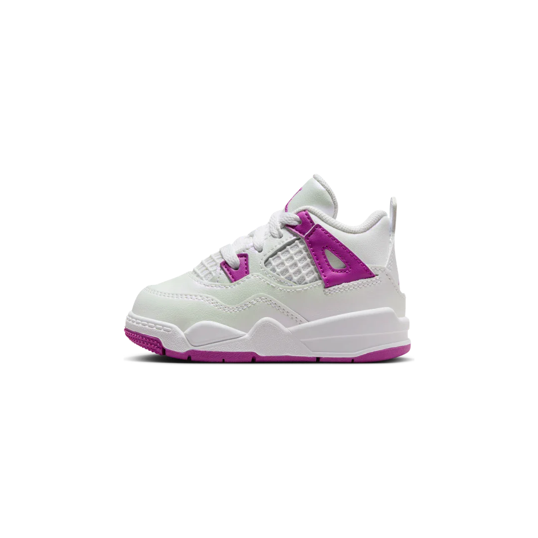 Air Jordan 4 Retro Hyper Violet (TD), White/Hyper Violet (FQ1313-151)