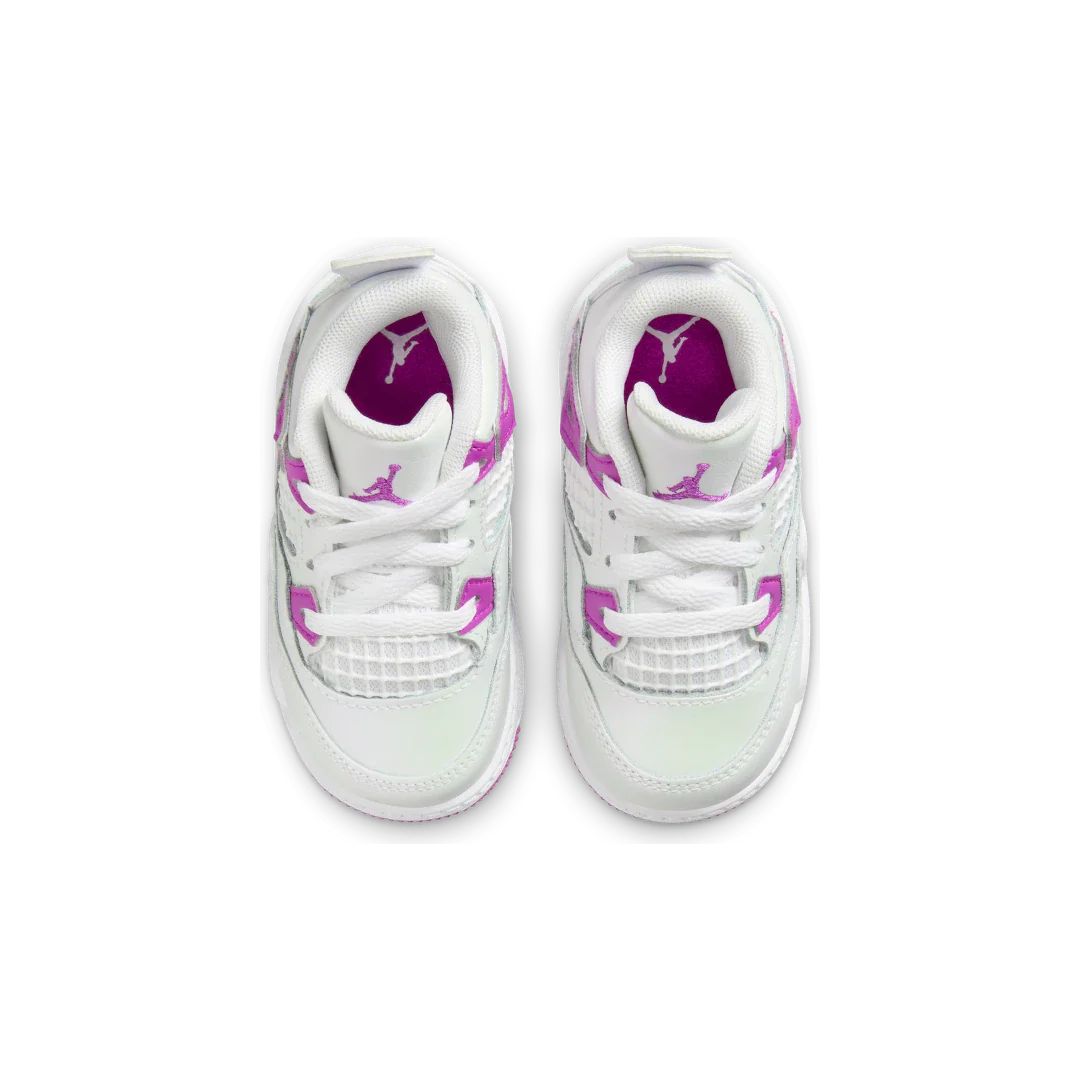 Air Jordan 4 Retro Hyper Violet (TD), White/Hyper Violet (FQ1313-151)