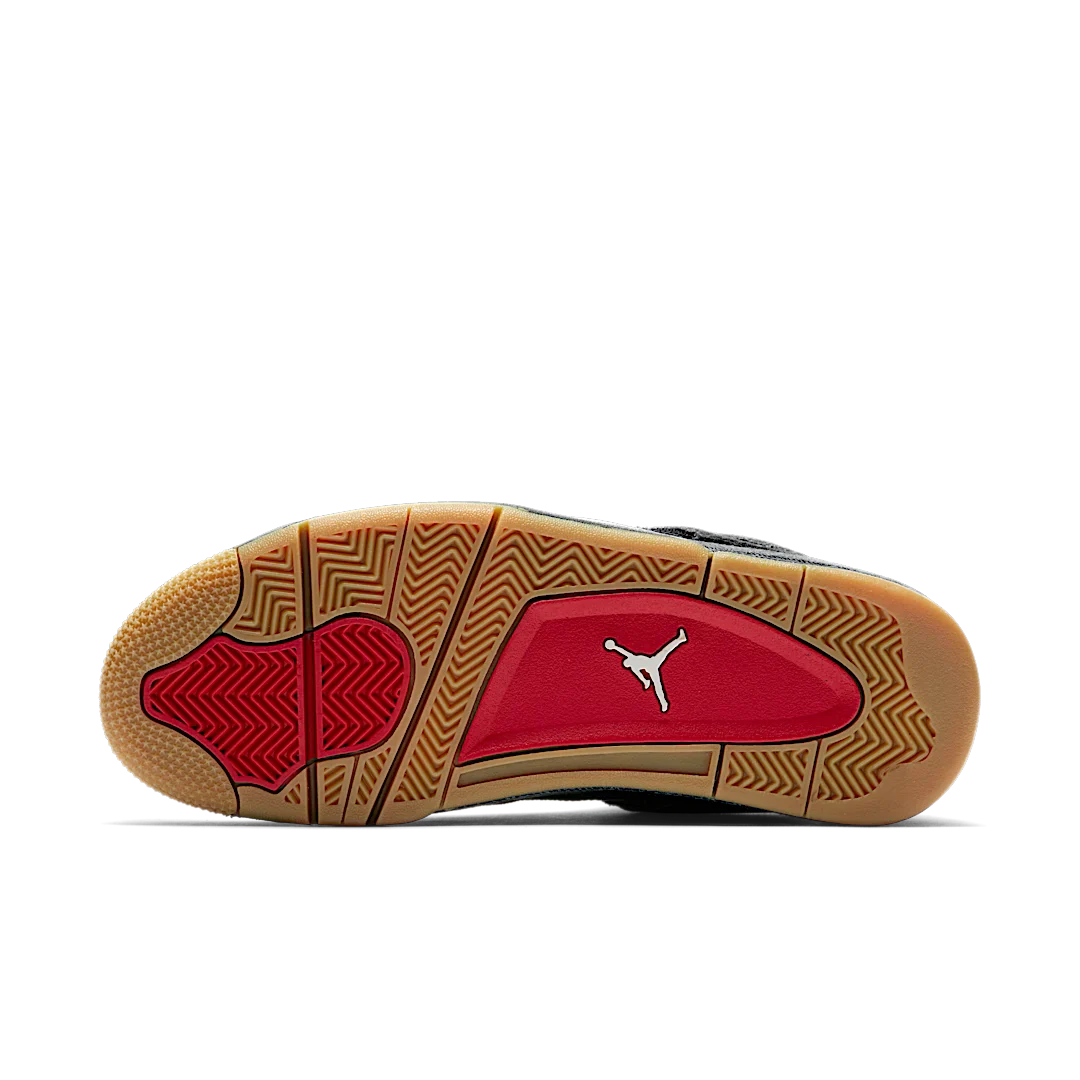 Air Jordan 4 Retro Levi's Black (Levi's Tag), Black/Black-Black (AO2571-001)