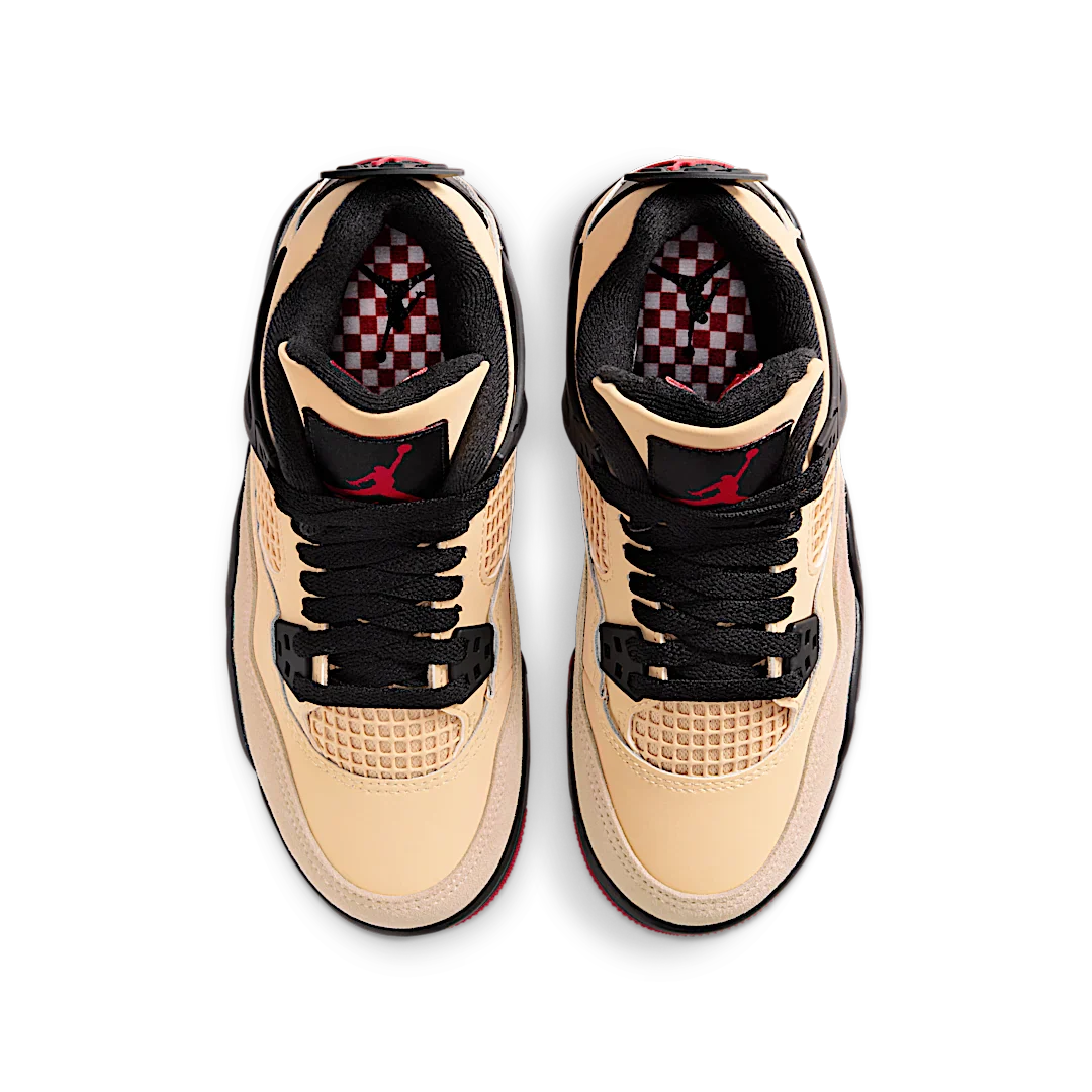 Air Jordan 4 Retro Pizza, Fire Red/Sesame/White/Starfish (IH2094-200)