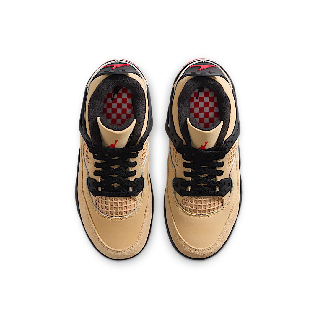 Air Jordan 4 Retro Pizza (PS), Fire Red/Sesame/White/Starfish (IH2093-200)