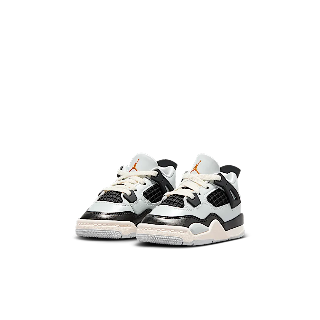 Air Jordan 4 Retro Platinum Gold (TD), Pure Platinum/Metallic Gold/Black/Sail (FZ8584-070)