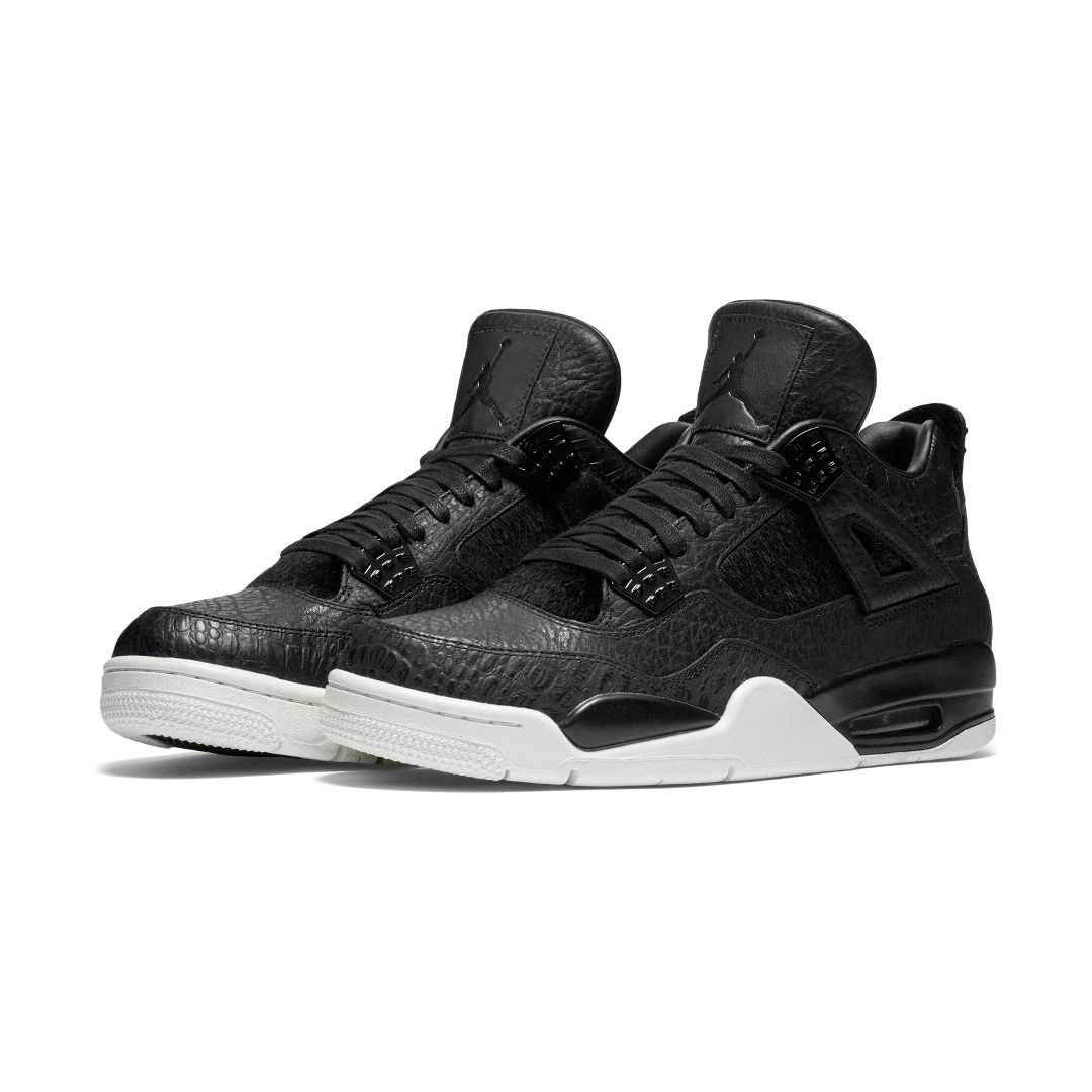 Air Jordan 4 Retro Pony Hair Black, Black/Sail-Black (819139-010)