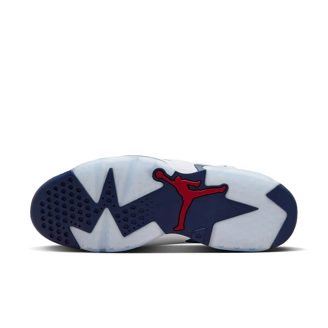 Air Jordan 6 Retro Olympic (2024), White/Varsity Red/Midnight Navy (CT8529-164 / 384665-164)