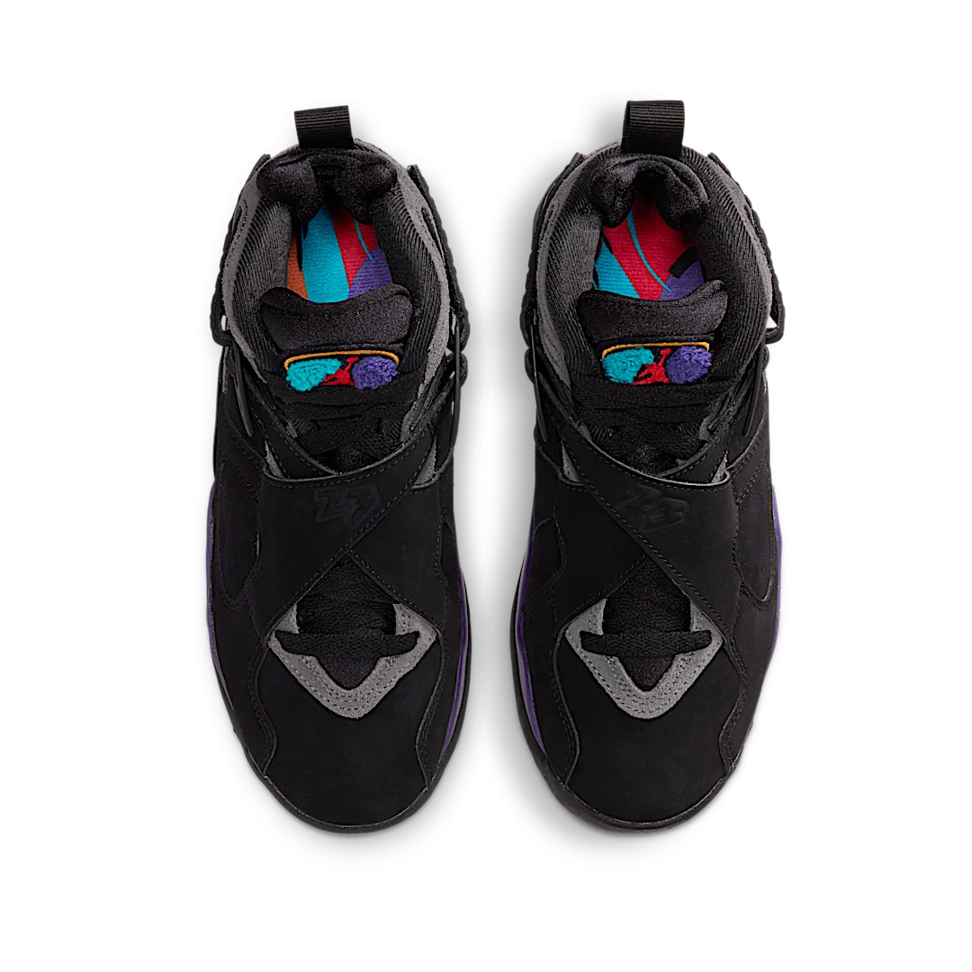 Air Jordan 8 Retro Aqua (2025), Black/True Red-Iron Grey-Bright Concord-Aquatone (305368-006)