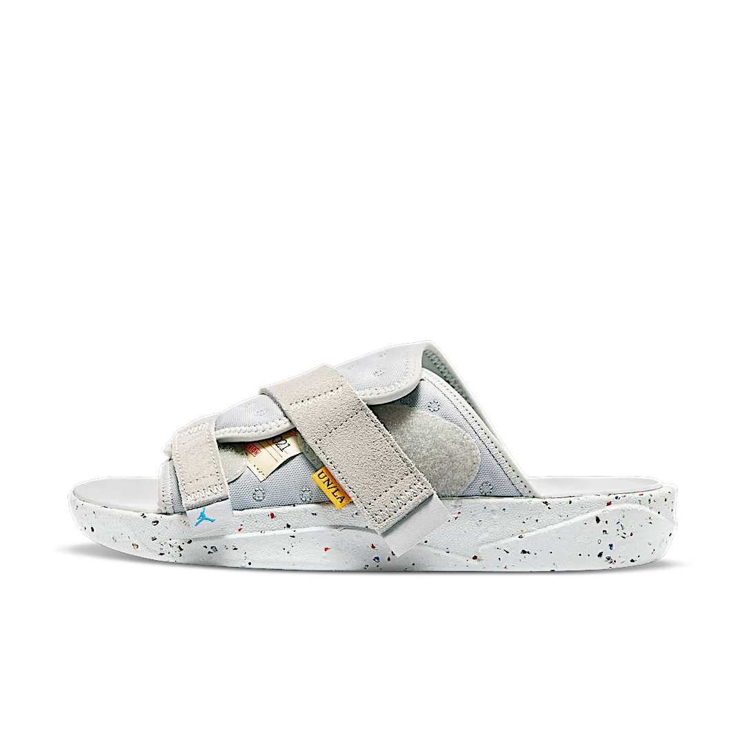 Air Jordan Crater Slide Union Future is Now, Grey Fog/Siren Red-Light Smoke Grey (DO6274-001)
