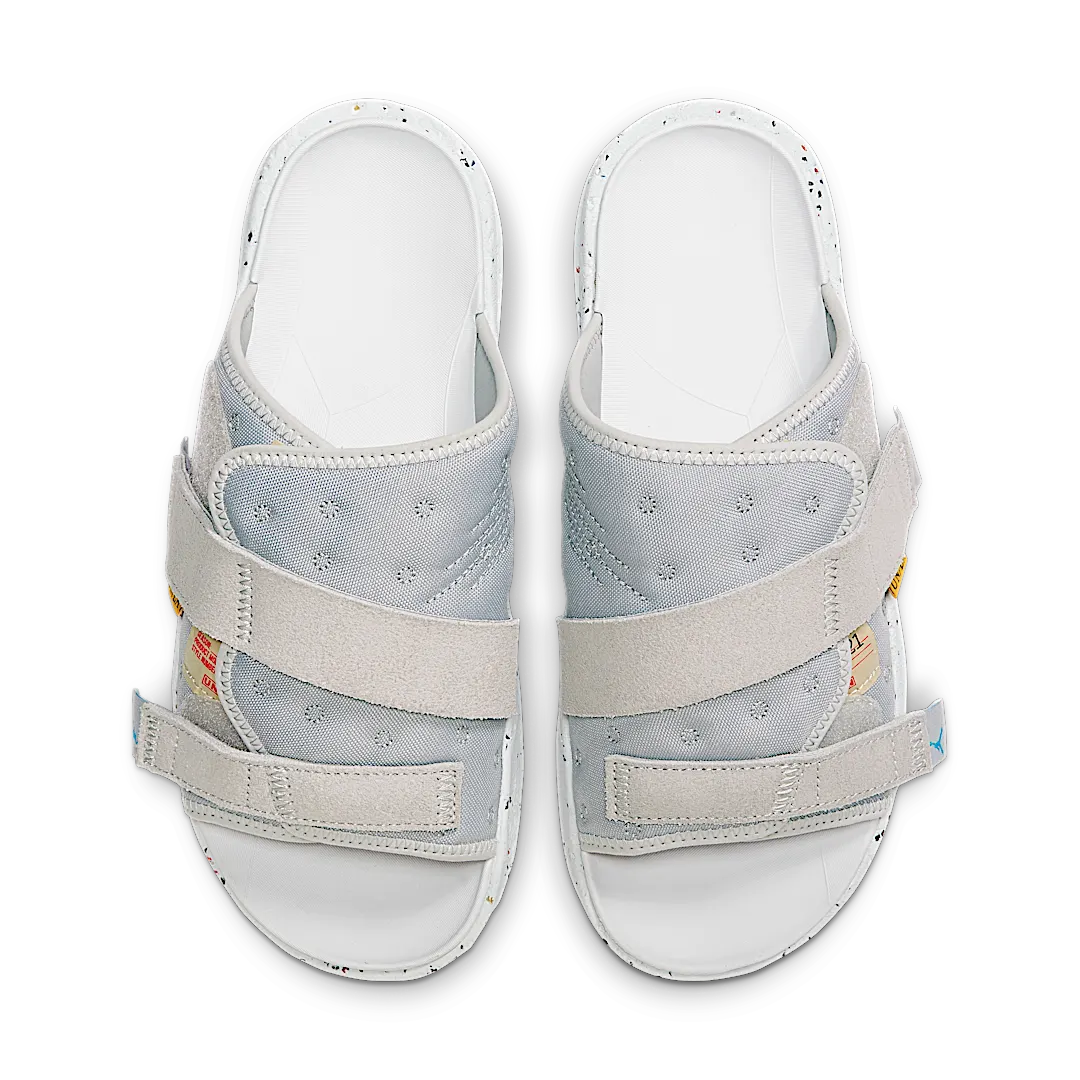 Air Jordan Crater Slide Union Future is Now, Grey Fog/Siren Red-Light Smoke Grey (DO6274-001)