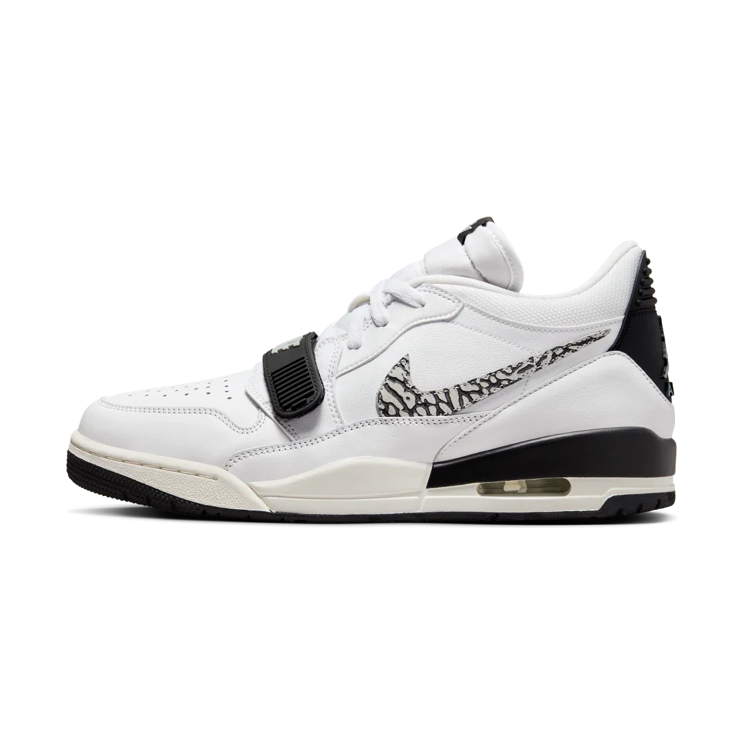 Air Jordan Legacy 312 Low White Black Elephant Swoosh, Phantom/Coconut Milk/Amber Brown/Star Blue (CD7069-110)