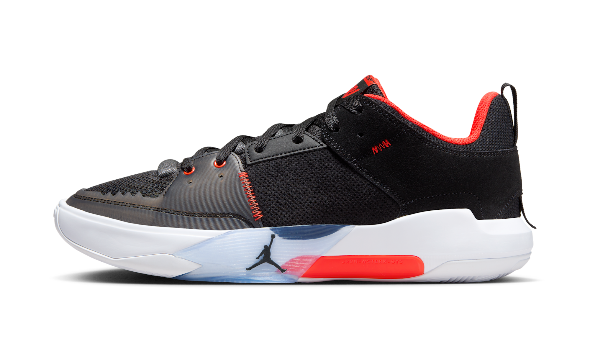 Air Jordan One Take 5 Black Habanero Red (Translucent Outsole)