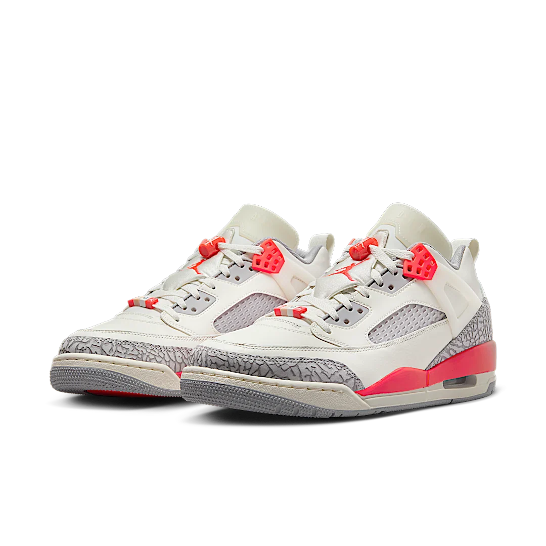Air Jordan Spizike Low PSG Paris Saint-Germain Sail Infrared, Sail/Wolf Grey/Cement Grey/Infrared 23 (HF8827-100)