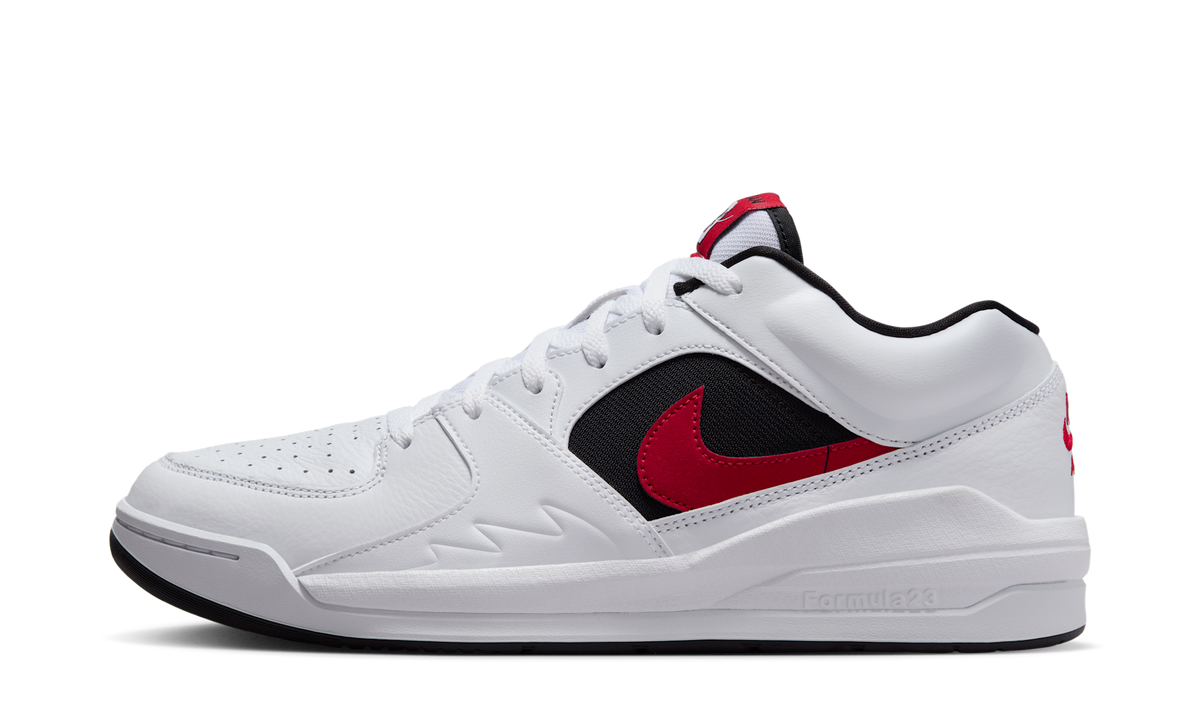 Air Jordan Stadium 90 White Black Gym Red