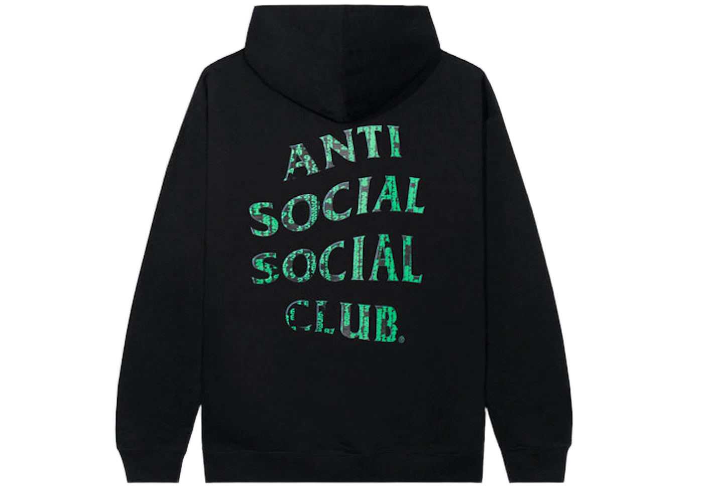 Anti Social Social Club Glitch Hoodie Black