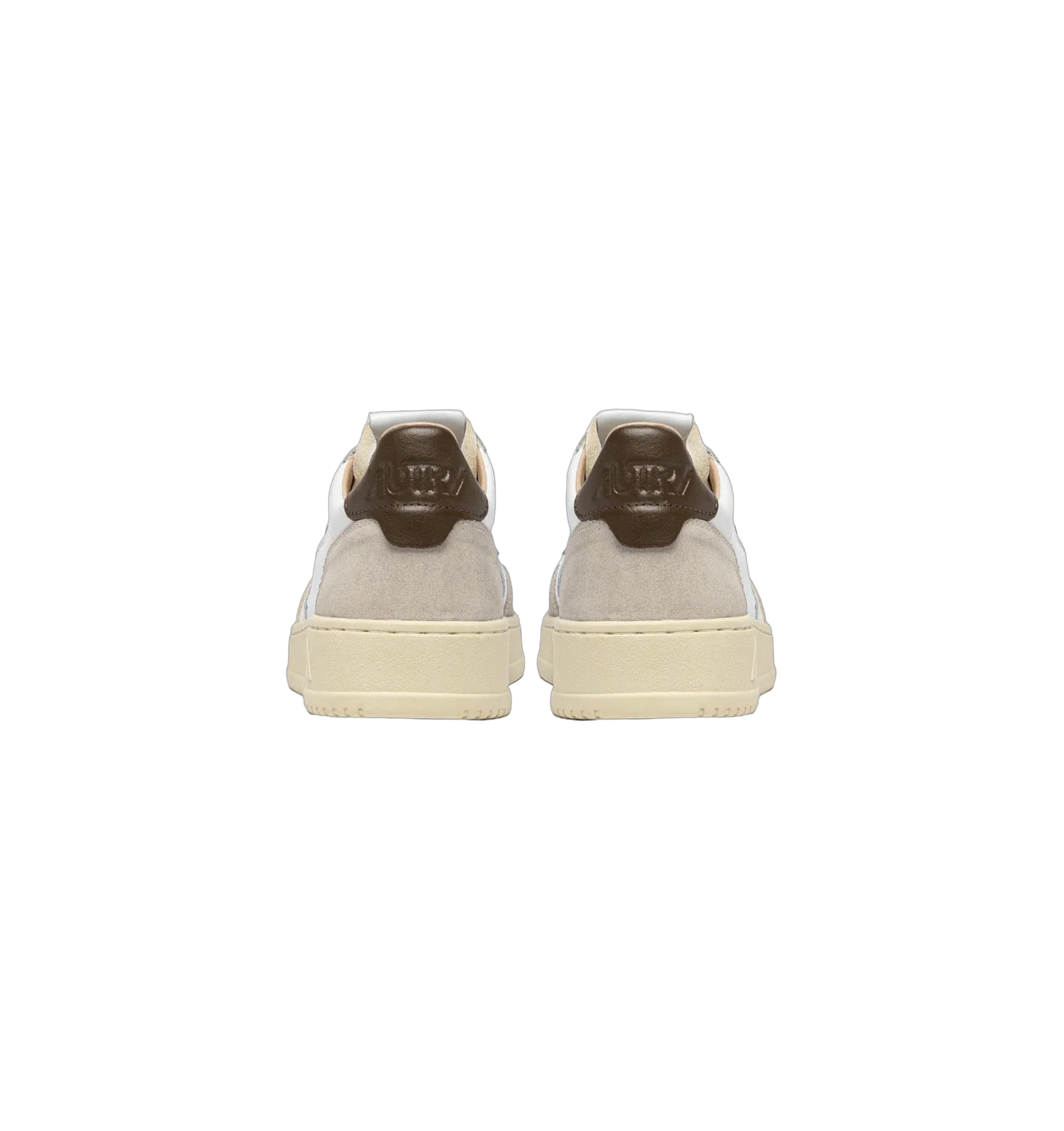Autry Medalist Leather Low White Teak