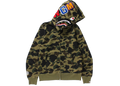 BAPE 1st Camo Shark Full Zip Hoodie Green