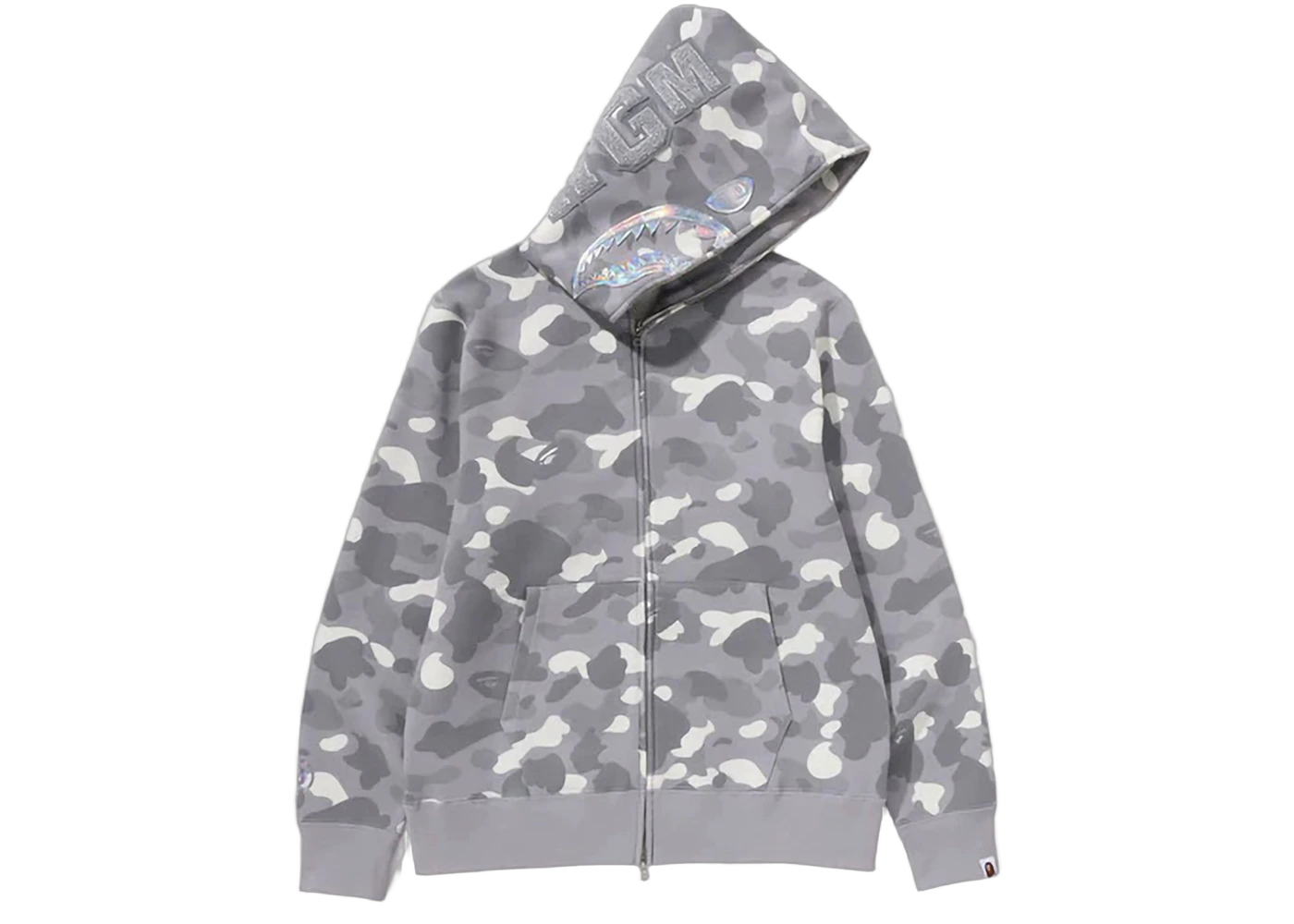 BAPE City Camo Shark Full Zip Hoodie (SS24) Gray