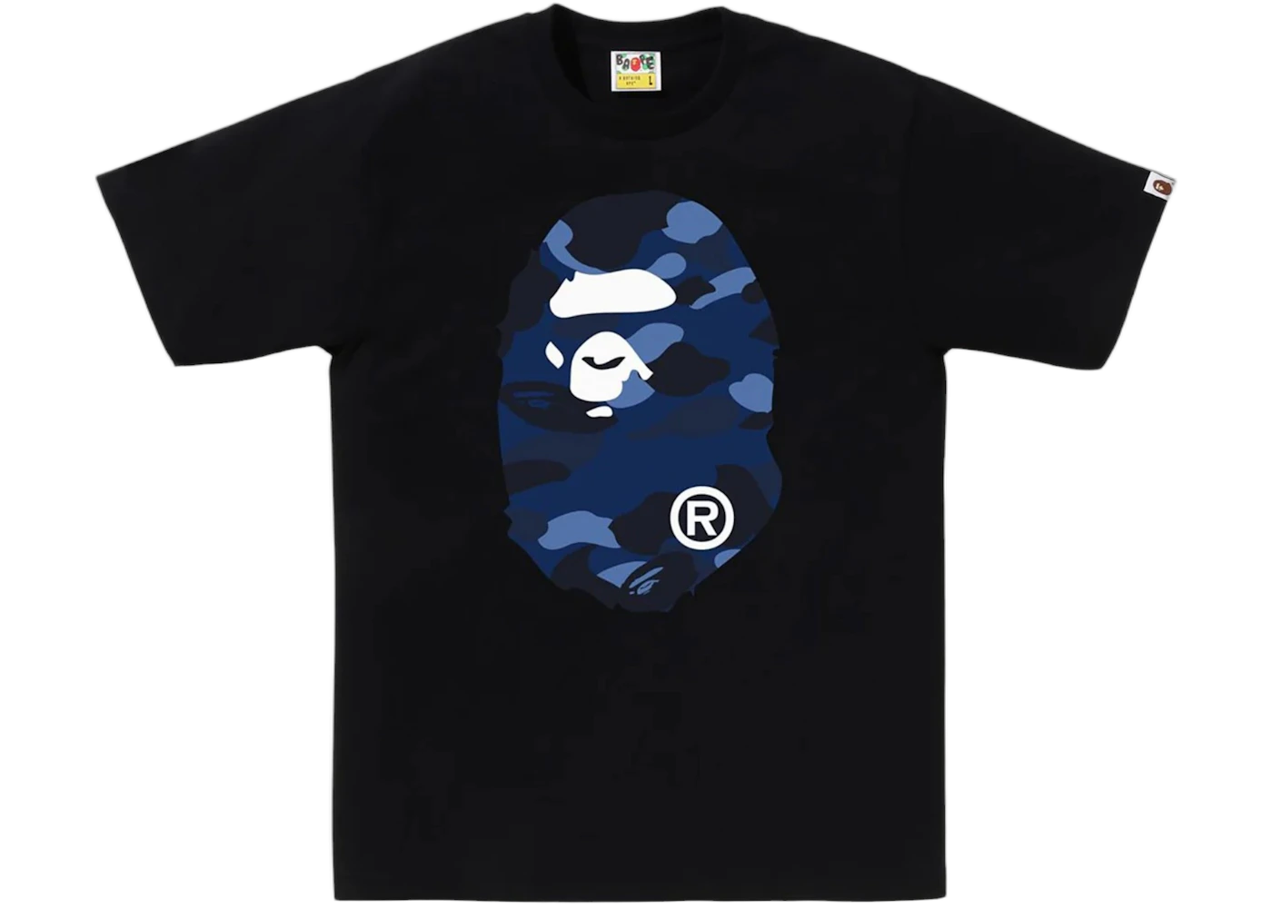 BAPE Color Camo Big Ape Head Tee (FW25) Black Navy