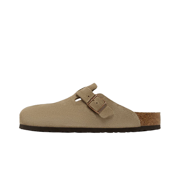 Birkenstock Boston Soft Footbed Suede Taupe, Taupe (0560771)