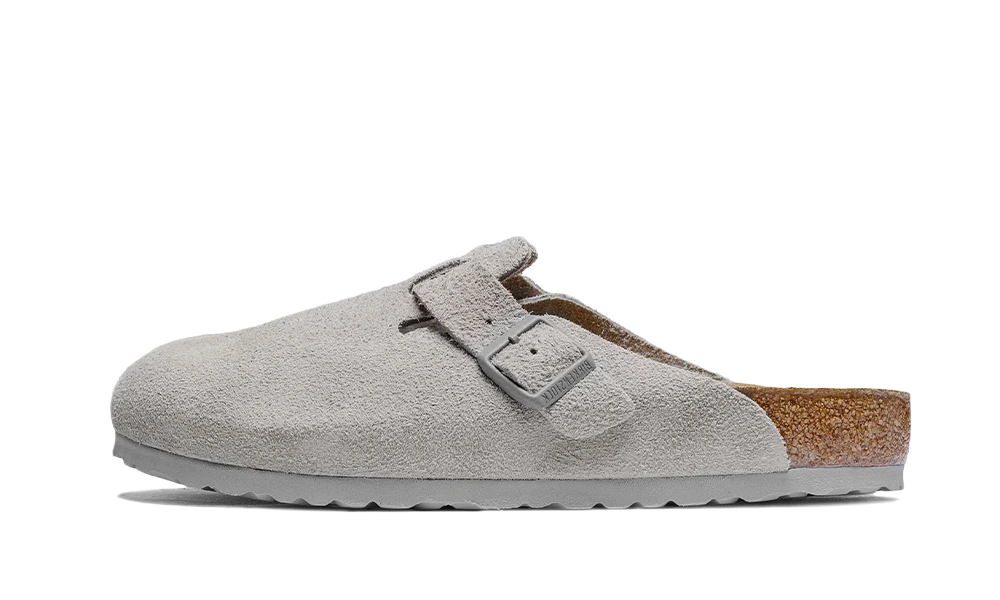 Birkenstock Boston Suede Stone Coin