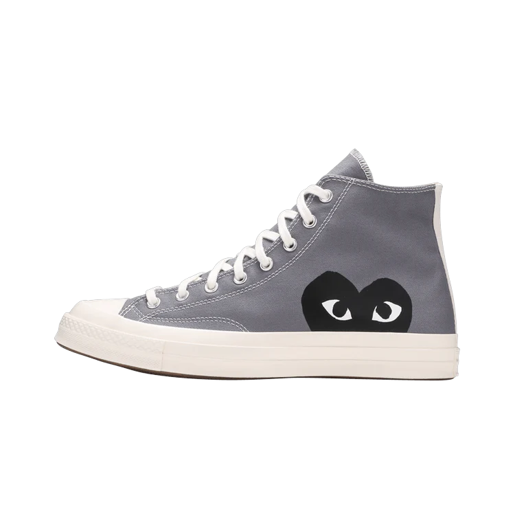 Converse Chuck Taylor All Star 70 Hi Comme des Garcons PLAY Grey, Steel Gray/Egret/Black (171847C)