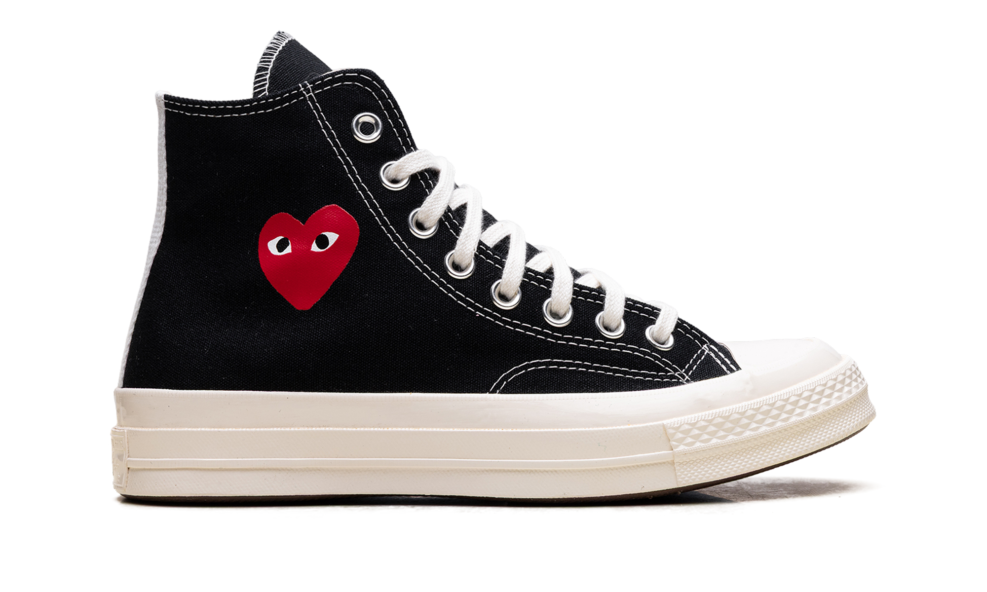 Converse Chuck Taylor All Star 70 Hi Comme des Garcons PLAY Single Heart Black