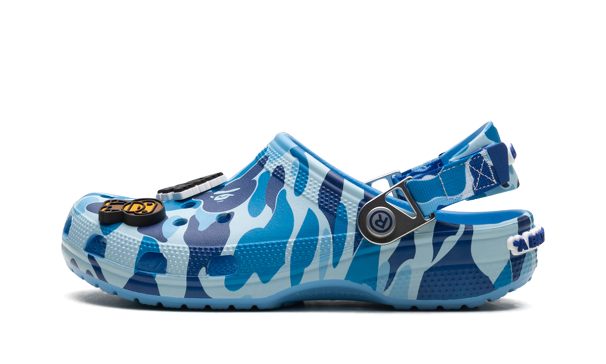 Crocs Classic Clog A Bathing Ape ABC Camo Blue