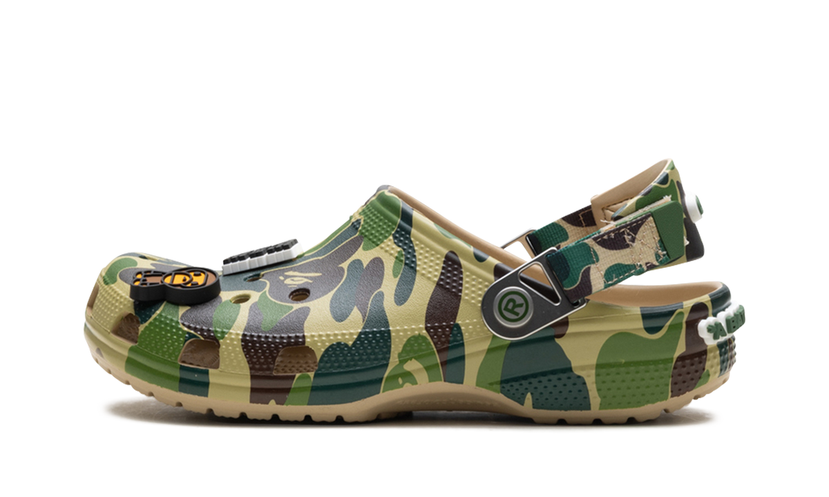 Crocs Classic Clog A Bathing Ape ABC Camo Green