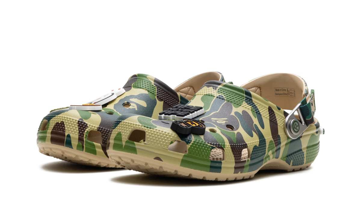 Crocs Classic Clog A Bathing Ape ABC Camo Green