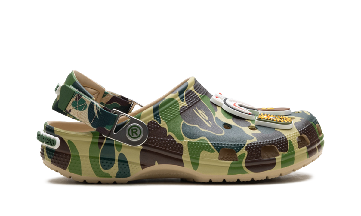 Crocs Classic Clog A Bathing Ape ABC Camo Green