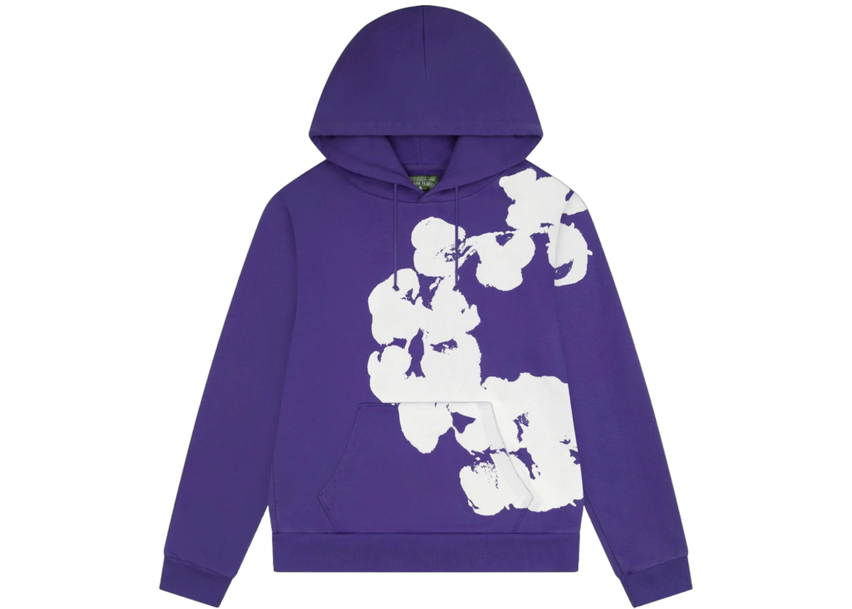 Denim Tears Big Cotton Wreath Hoodie Purple