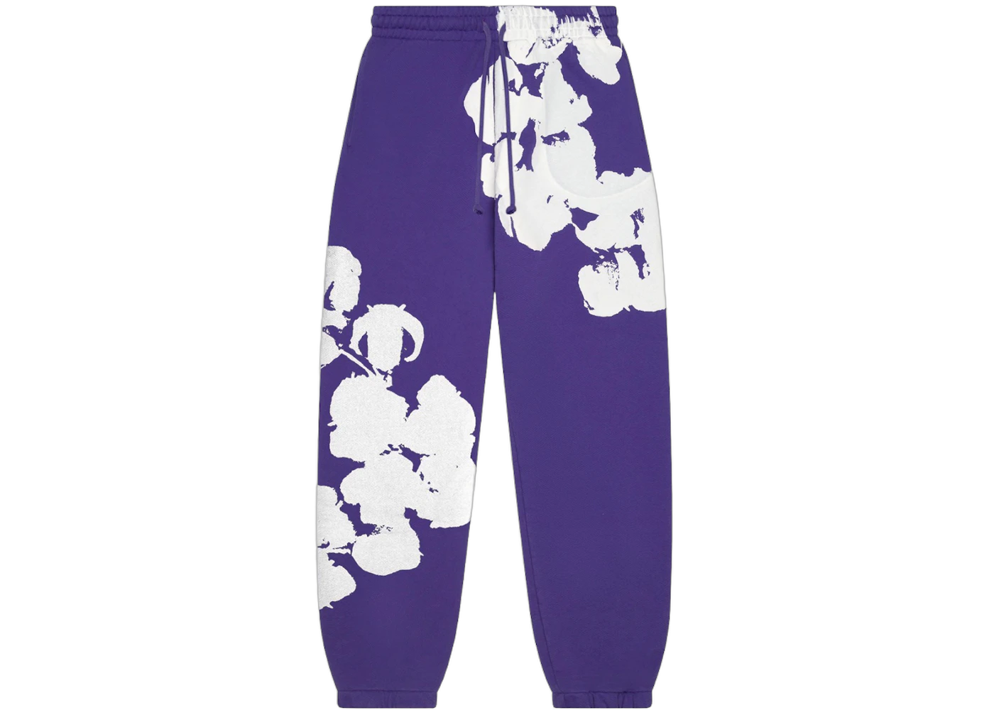 Denim Tears Big Cotton Wreath Sweatpants Purple