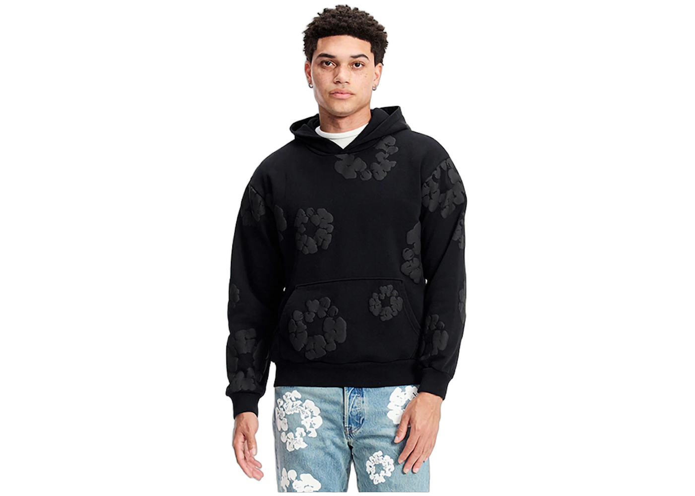Denim Tears Cotton Wreath Hoodie Black Monochrome, Black Monochrome (denim-tears-cotton-wreath-hoodie-black-monochrome)