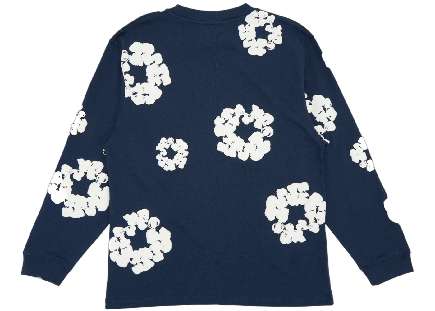 Denim Tears Long Sleeve Cotton Wreath T-shirt Navy, Navy (denim-tears-long-sleeve-cotton-wreath-t-shirt-navy)