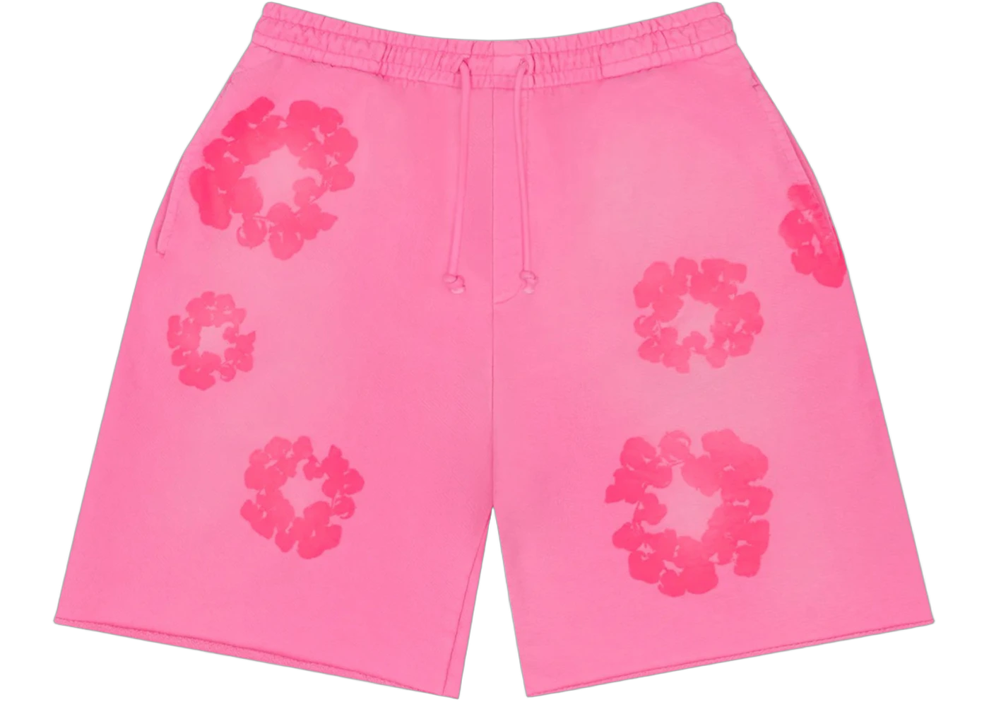 Denim Tears Mono Cotton Wreath Sweat Shorts Pink