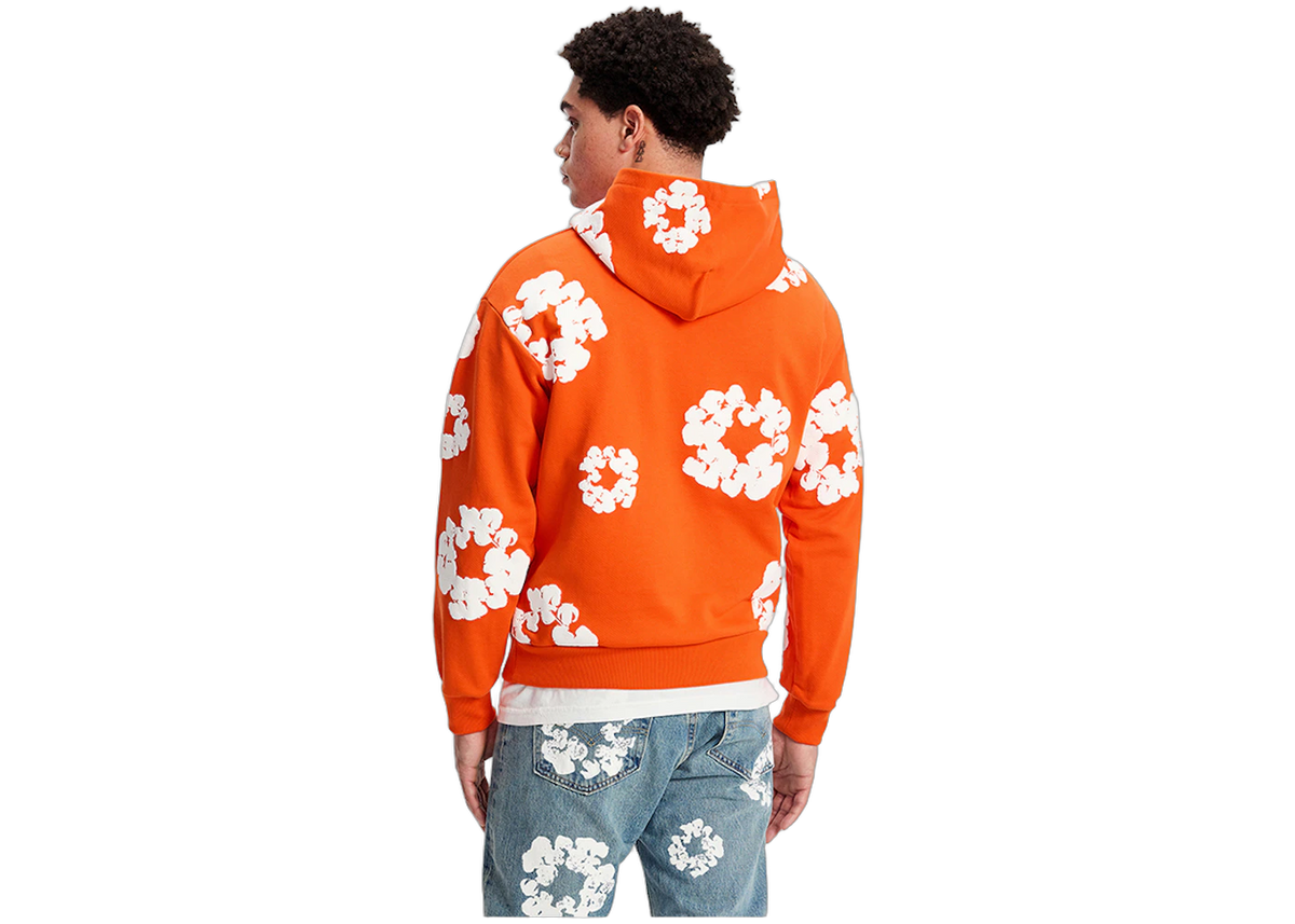 Denim Tears The Cotton Wreath Hoodie Orange, Orange (denim-tears-the-cotton-wreath-sweatshirt-orange)
