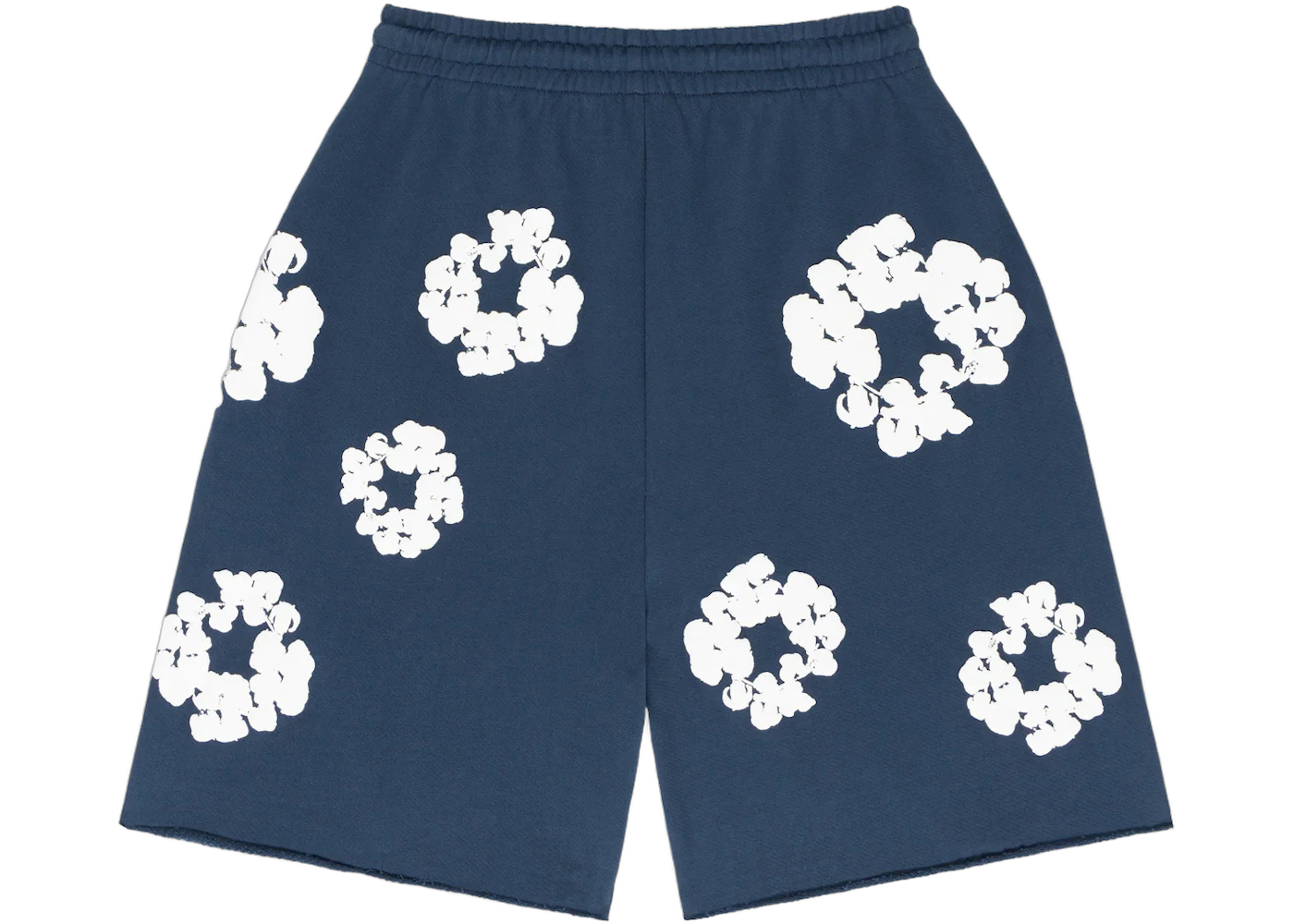 Denim Tears The Cotton Wreath Shorts Navy, Navy (denim-tears-the-cotton-wreath-shorts-navy)