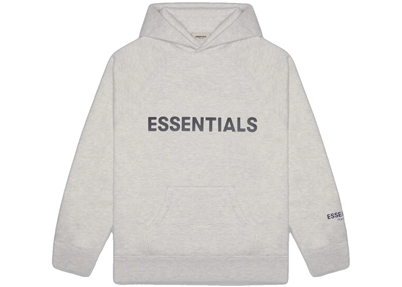 Fear of God Essentials 3D Silicon Applique Pullover Hoodie Heather Oatmeal