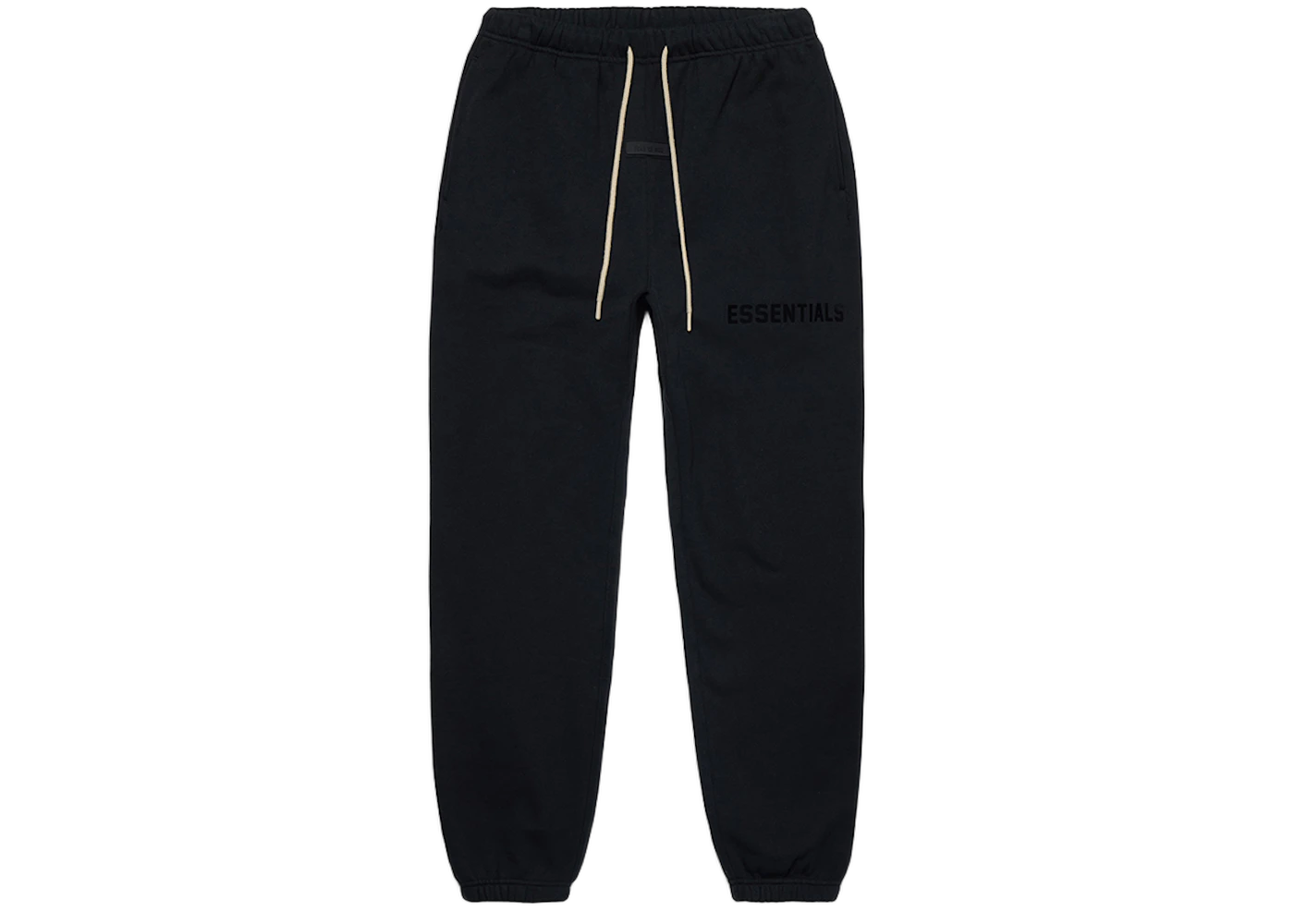 Fear of God Essentials Cream Drawstring Sweatpant Jet Black, Jet Black (130SP232020F)