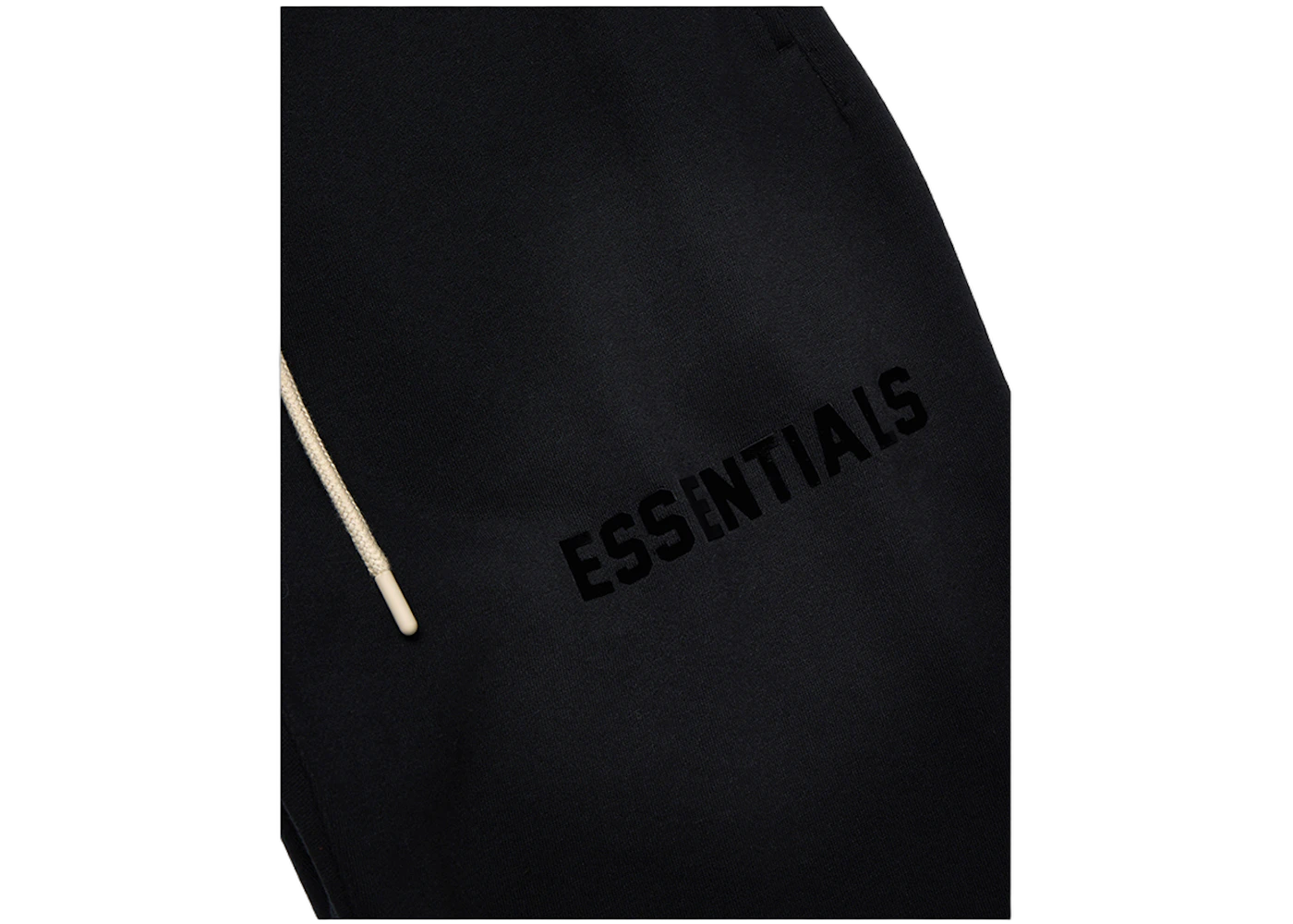 Fear of God Essentials Cream Drawstring Sweatpant Jet Black, Jet Black (130SP232020F)