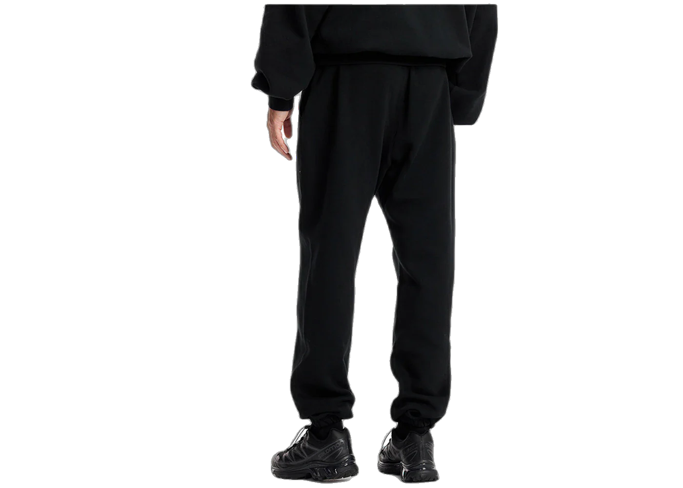 Fear of God Essentials Cream Drawstring Sweatpant Jet Black