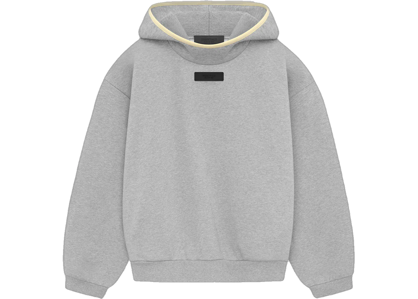 Fear of God Essentials Hoodie Light Heather Grey, Light Heather Grey/Garden Yellow (fear-of-god-essentials-hoodie-light-heather-grey)