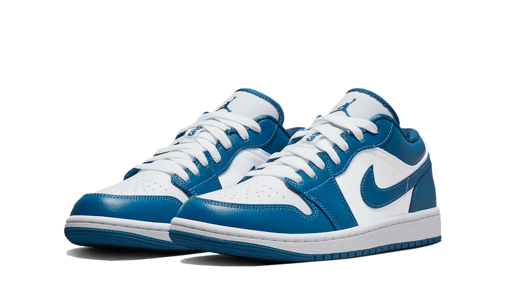 Air Jordan 1 Low Marina Blue, White/Dark Marina Blue (DC0774-114)