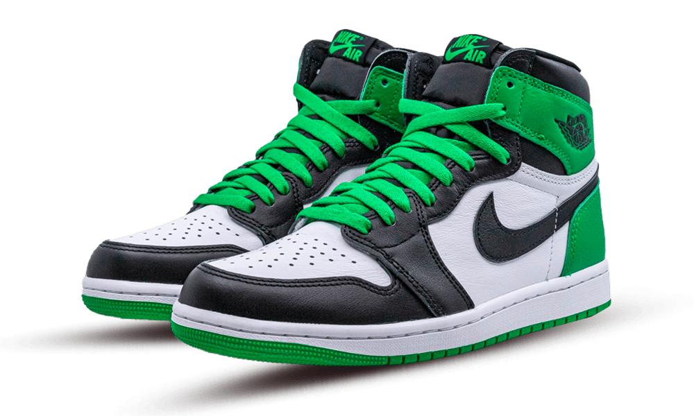 Air Jordan 1 Retro High OG Lucky Green, Black/Lucky Green-White (DZ5485-031 / FD1437-031)