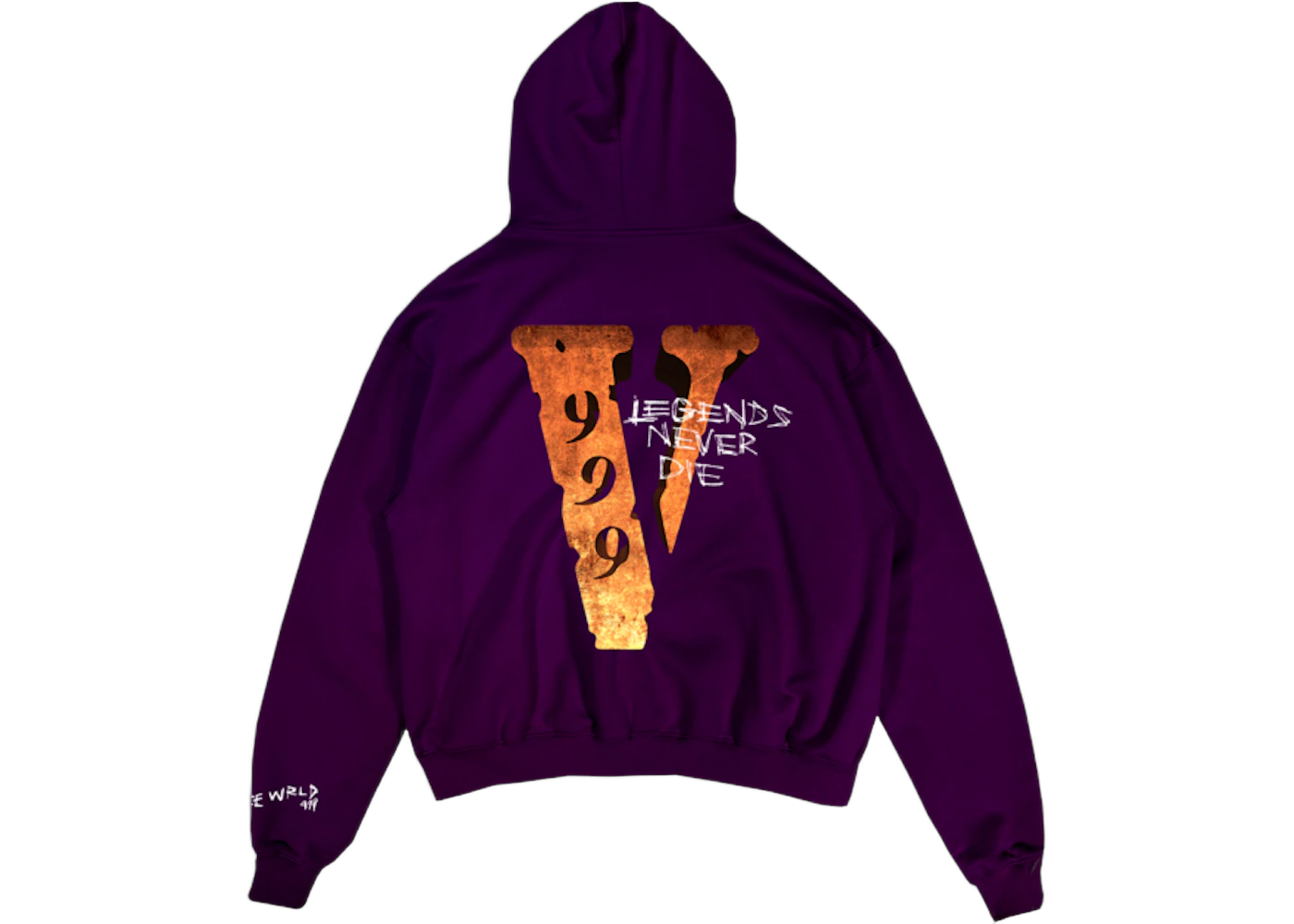 Juice Wrld x Vlone Legends Never Die Hoodie Purple