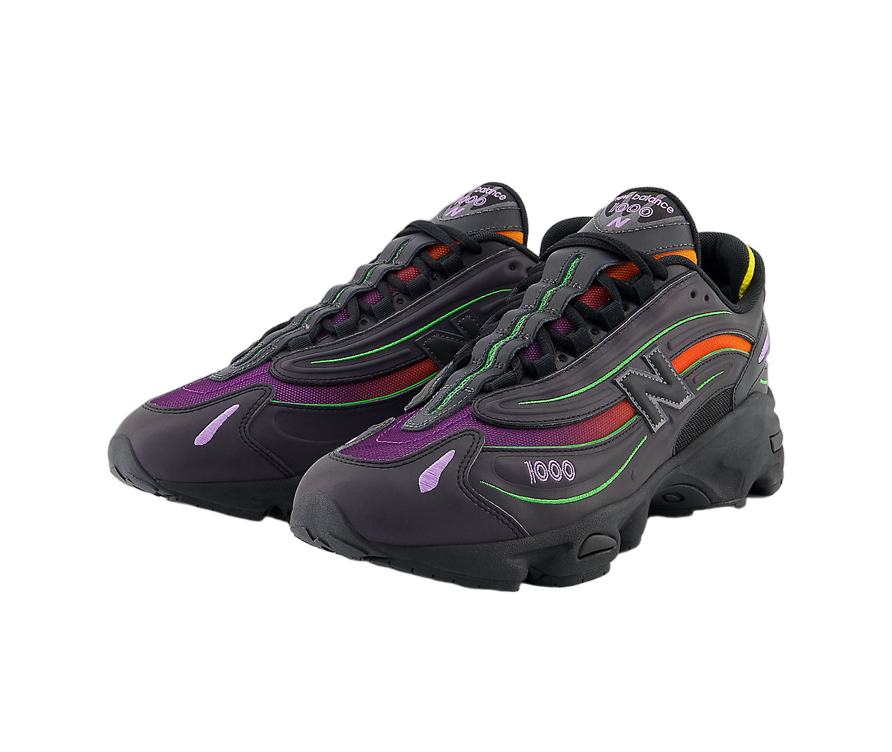 New Balance 1000 Reflective Black Multi-Color - Sneak