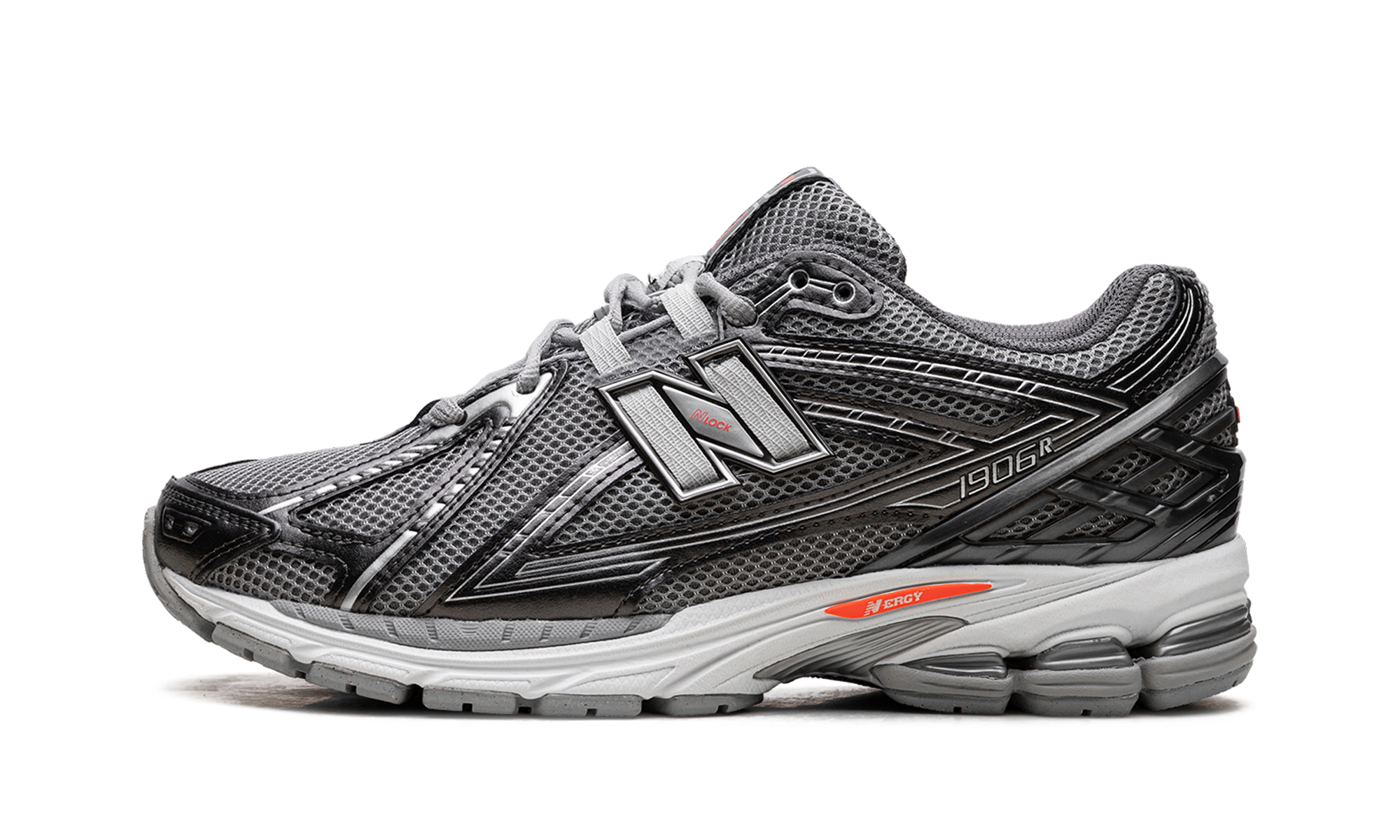 New Balance 1906R Black Metallic Urgent Red Slate