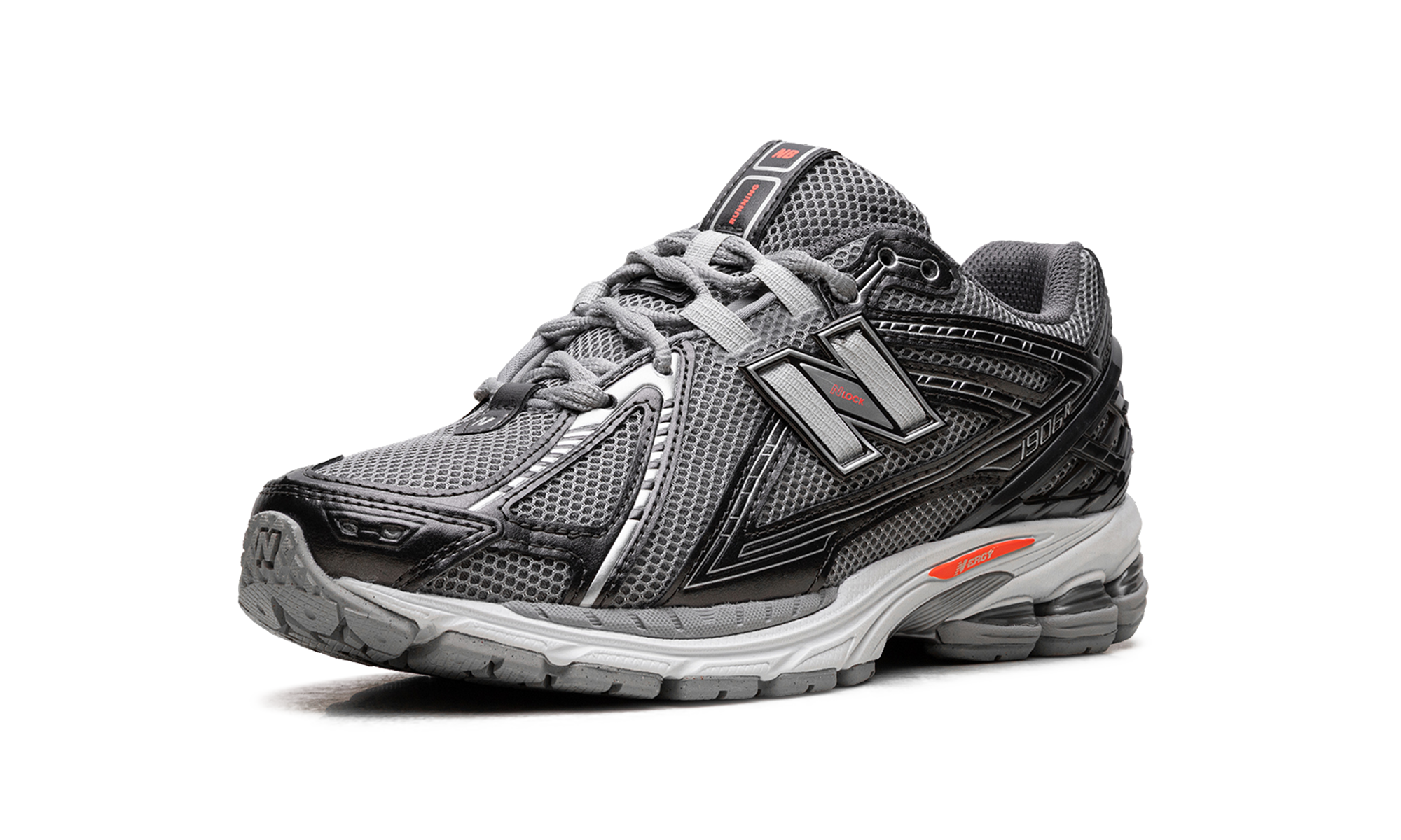 New Balance 1906R Black Metallic Urgent Red Slate