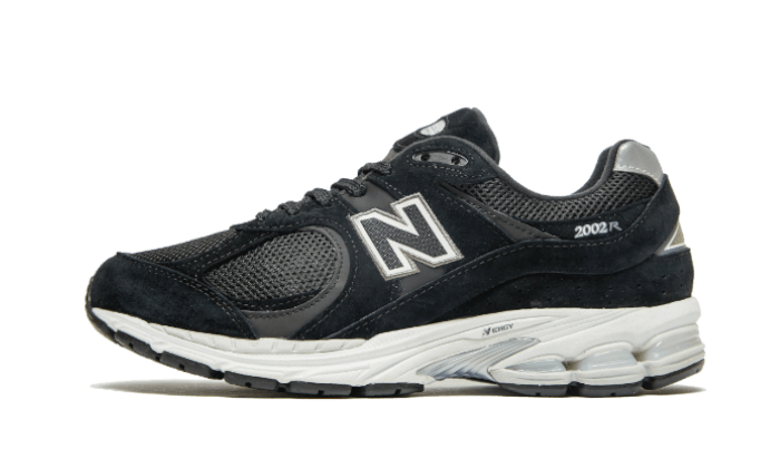 New Balance 2002R Black Dark Grey White