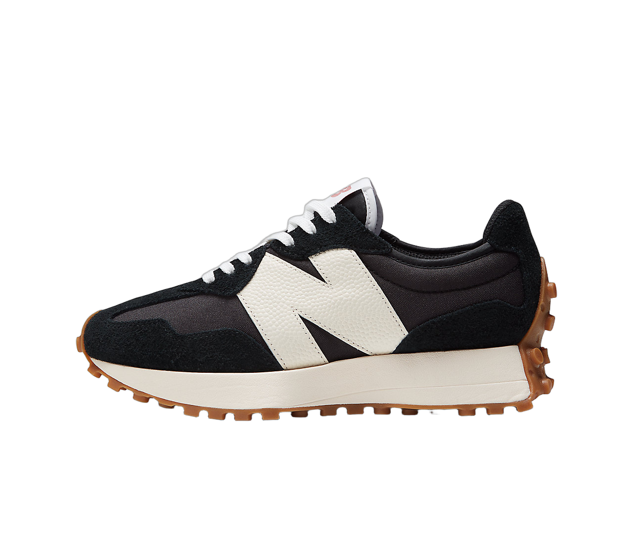 New Balance 327 Black White Gum, Black/White/Gum (WS327BL)