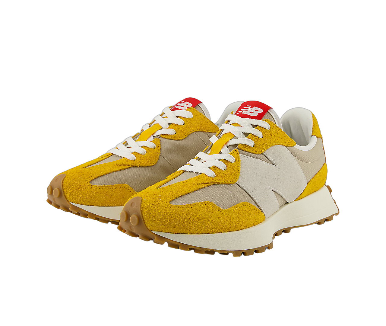 New Balance 327 Varsity Gold Beige, Varsity Gold/Grey/Red (U327SB)
